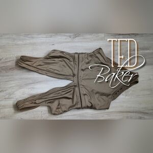 Ted Baker Olive Gessie Plunge Bathing Swim Suit SM